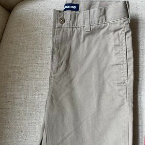 Boys Lands' End Size 16 Slim Iron Knee Khakis